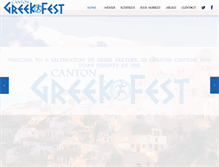 Tablet Screenshot of cantongreekfest.com